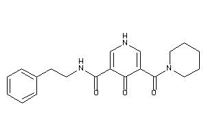 4-keto-N-phenethyl-5-(piperidine-1-carbonyl)-1H-pyridine-3-carboxamide