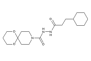 N'-(3-cyclohexylpropanoyl)-7,11-dioxa-3-azaspiro[5.5]undecane-3-carbohydrazide