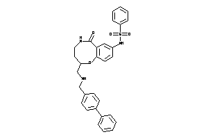 N-[6-keto-2-[[(4-phenylbenzyl)amino]methyl]-2,3,4,5-tetrahydro-1,5-benzoxazocin-8-yl]benzenesulfonamide