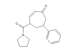 6-phenyl-4-(pyrrolidine-1-carbonyl)cyclohept-2-en-1-one