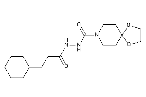 N'-(3-cyclohexylpropanoyl)-1,4-dioxa-8-azaspiro[4.5]decane-8-carbohydrazide