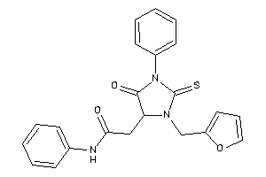 2-[3-(2-furfuryl)-5-keto-1-phenyl-2-thioxo-imidazolidin-4-yl]-N-phenyl-acetamide