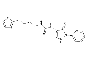 1-(5-keto-1-phenyl-3-pyrazolin-4-yl)-3-(4-thiazol-2-ylbutyl)urea