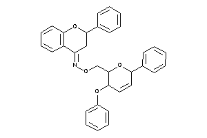 (3-phenoxy-6-phenyl-3,6-dihydro-2H-pyran-2-yl)methoxy-(2-phenylchroman-4-ylidene)amine