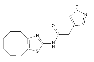 N-(4,5,6,7,8,9-hexahydrocycloocta[d]thiazol-2-yl)-2-(1H-pyrazol-4-yl)acetamide