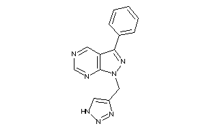 3-phenyl-1-(1H-triazol-4-ylmethyl)pyrazolo[3,4-d]pyrimidine