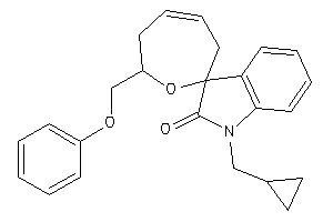 1'-(cyclopropylmethyl)-2-(phenoxymethyl)spiro[3,6-dihydro-2H-oxepine-7,3'-indoline]-2'-one