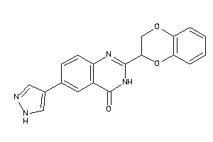 2-(2,3-dihydro-1,4-benzodioxin-3-yl)-6-(1H-pyrazol-4-yl)-3H-quinazolin-4-one