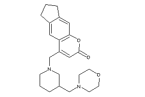 4-[[3-(morpholinomethyl)piperidino]methyl]-7,8-dihydro-6H-cyclopenta[g]chromen-2-one