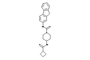 4-(cyclobutanecarbonylamino)-N-(9H-fluoren-2-yl)piperidine-1-carboxamide