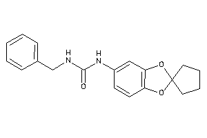 1-benzyl-3-spiro[1,3-benzodioxole-2,1'-cyclopentane]-5-yl-urea