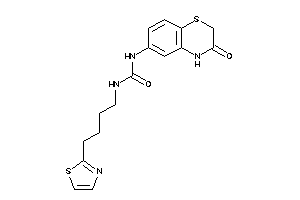 1-(3-keto-4H-1,4-benzothiazin-6-yl)-3-(4-thiazol-2-ylbutyl)urea