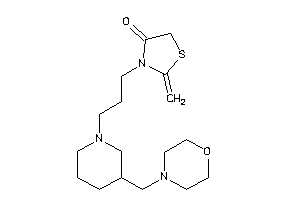 2-methylene-3-[3-[3-(morpholinomethyl)piperidino]propyl]thiazolidin-4-one