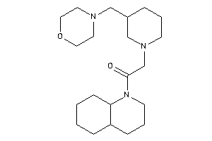 1-(3,4,4a,5,6,7,8,8a-octahydro-2H-quinolin-1-yl)-2-[3-(morpholinomethyl)piperidino]ethanone