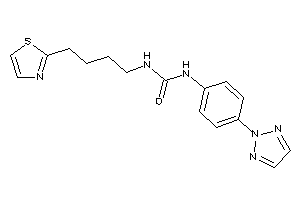 1-(4-thiazol-2-ylbutyl)-3-[4-(triazol-2-yl)phenyl]urea