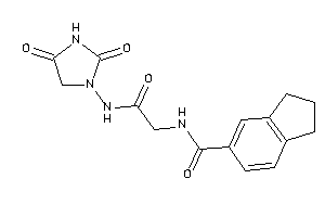 N-[2-[(2,4-diketoimidazolidin-1-yl)amino]-2-keto-ethyl]indane-5-carboxamide