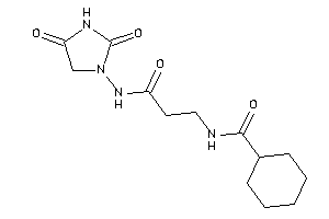 N-[3-[(2,4-diketoimidazolidin-1-yl)amino]-3-keto-propyl]cyclohexanecarboxamide