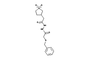 2-(benzylthio)-N'-[2-(1,1-diketothiolan-3-yl)acetyl]acetohydrazide