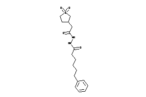 N'-[2-(1,1-diketothiolan-3-yl)acetyl]-6-phenyl-hexanohydrazide