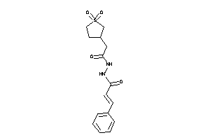 N'-[2-(1,1-diketothiolan-3-yl)acetyl]-3-phenyl-acrylohydrazide