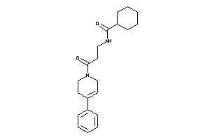 N-[3-keto-3-(4-phenyl-3,6-dihydro-2H-pyridin-1-yl)propyl]cyclohexanecarboxamide