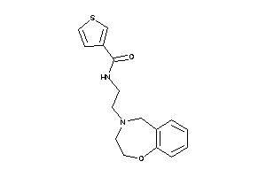 N-[2-(3,5-dihydro-2H-1,4-benzoxazepin-4-yl)ethyl]thiophene-3-carboxamide