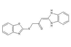 Image of 1-(1,3-benzoxazol-2-ylthio)-3-(1,3-dihydrobenzimidazol-2-ylidene)acetone