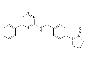 1-[4-[[(5-phenyl-1,2,4-triazin-3-yl)amino]methyl]phenyl]-2-pyrrolidone