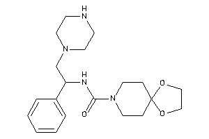 N-(1-phenyl-2-piperazino-ethyl)-1,4-dioxa-8-azaspiro[4.5]decane-8-carboxamide