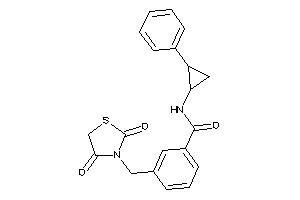 3-[(2,4-diketothiazolidin-3-yl)methyl]-N-(2-phenylcyclopropyl)benzamide