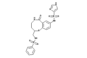 N-[2-(benzenesulfonamidomethyl)-6-keto-2,3,4,5-tetrahydro-1,5-benzoxazocin-8-yl]-1H-imidazole-4-sulfonamide