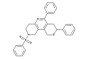 2-besyl-6,8-diphenyl-1,3,4,7,8,10-hexahydropyrano[4,3-c][1,6]naphthyridine