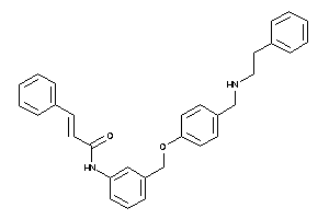 Image of N-[3-[[4-[(phenethylamino)methyl]phenoxy]methyl]phenyl]-3-phenyl-acrylamide