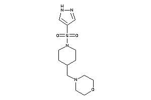 4-[[1-(1H-pyrazol-4-ylsulfonyl)-4-piperidyl]methyl]morpholine