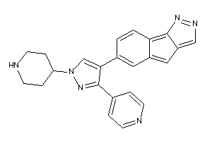 Image of 6-[1-(4-piperidyl)-3-(4-pyridyl)pyrazol-4-yl]indeno[1,2-c]pyrazole