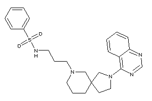 N-[3-(2-quinazolin-4-yl-2,9-diazaspiro[4.5]decan-9-yl)propyl]benzenesulfonamide