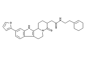 N-(2-cyclohexen-1-ylethyl)-2-[10-(2-furyl)-4-keto-2,3,6,7,12,12b-hexahydro-1H-pyrido[2,1-a]$b-carbolin-3-yl]acetamide