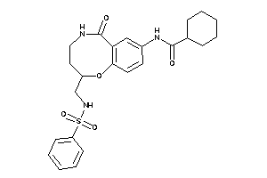 N-[2-(benzenesulfonamidomethyl)-6-keto-2,3,4,5-tetrahydro-1,5-benzoxazocin-8-yl]cyclohexanecarboxamide