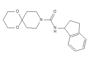 N-indan-1-yl-7,11-dioxa-3-azaspiro[5.5]undecane-3-carboxamide