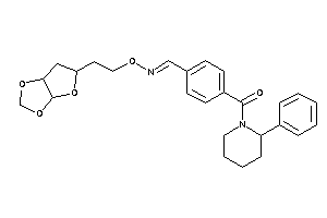 [4-[2-(3a,5,6,6a-tetrahydrofuro[2,3-d][1,3]dioxol-5-yl)ethyloximinomethyl]phenyl]-(2-phenylpiperidino)methanone