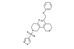 Image of 2-isoxazol-4-ylsulfonyl-6-(phenoxymethyl)-1,3,4,7,8,10-hexahydropyrano[4,3-c][1,6]naphthyridine
