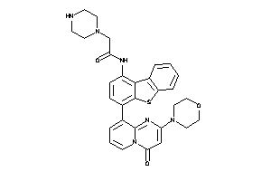 N-[4-(4-keto-2-morpholino-pyrido[1,2-a]pyrimidin-9-yl)dibenzothiophen-1-yl]-2-piperazino-acetamide