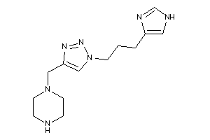 1-[[1-[3-(1H-imidazol-4-yl)propyl]triazol-4-yl]methyl]piperazine
