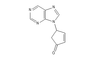 4-purin-9-ylcyclopent-2-en-1-one