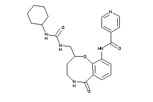 N-[2-[(cyclohexylcarbamoylamino)methyl]-6-keto-2,3,4,5-tetrahydro-1,5-benzoxazocin-10-yl]isonicotinamide