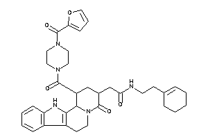 N-(2-cyclohexen-1-ylethyl)-2-[1-[4-(2-furoyl)piperazine-1-carbonyl]-4-keto-2,3,6,7,12,12b-hexahydro-1H-pyrido[2,1-a]$b-carbolin-3-yl]acetamide