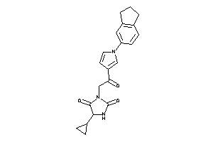 5-cyclopropyl-3-[2-(1-indan-5-ylpyrrol-3-yl)-2-keto-ethyl]hydantoin