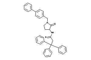 N-[2-keto-1-(4-phenylbenzyl)pyrrolidin-3-yl]-3,3,3-triphenyl-propionamide