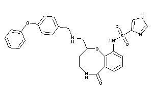 N-[6-keto-2-[[(4-phenoxybenzyl)amino]methyl]-2,3,4,5-tetrahydro-1,5-benzoxazocin-10-yl]-1H-imidazole-4-sulfonamide