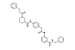 Image of N-[4-[2-[3-(benzylcarbamoyl)anilino]-2-keto-ethyl]phenyl]-1-hydrocinnamoyl-nipecotamide